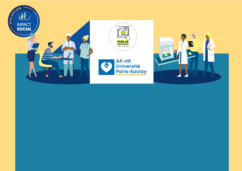Infographie de l&rsquo;évaluation d&rsquo;impact social du Fablab Héphaïstos
