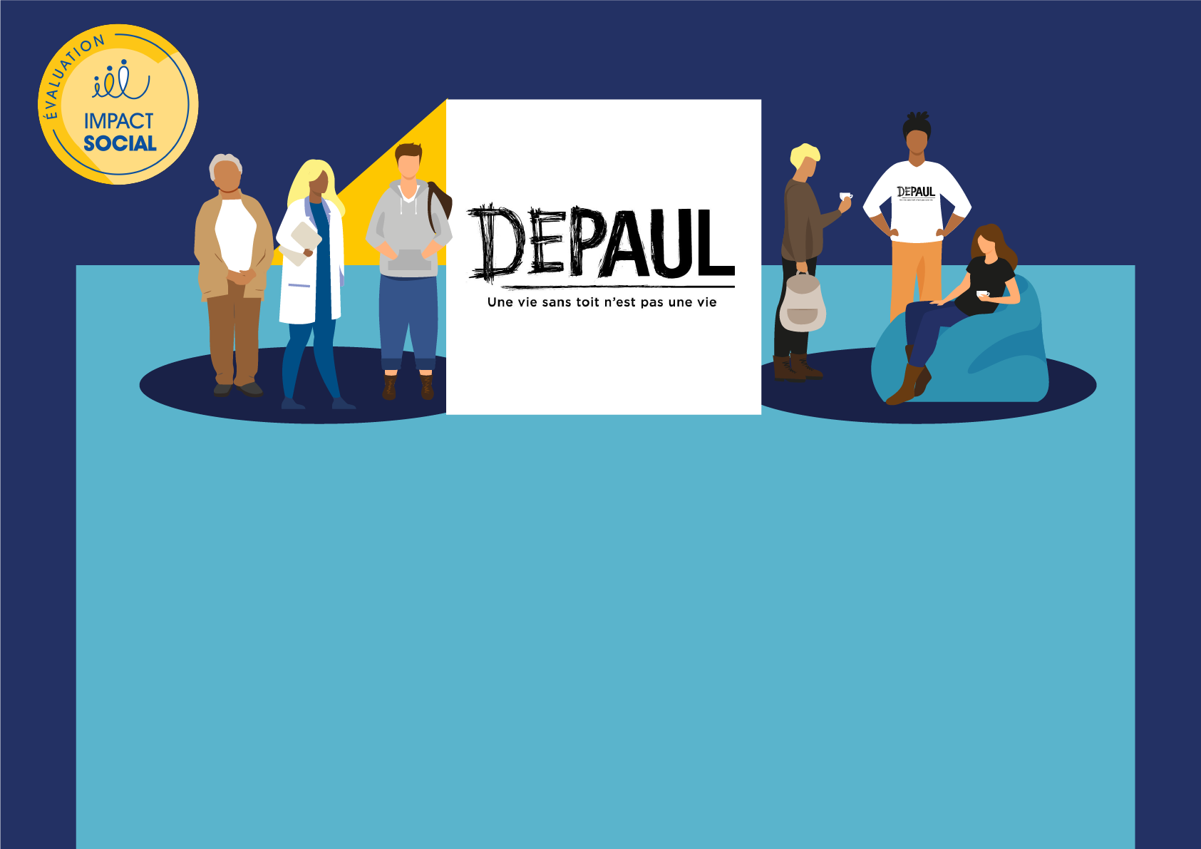Infographie de l&rsquo;évaluation d&rsquo;impact social de Depaul France