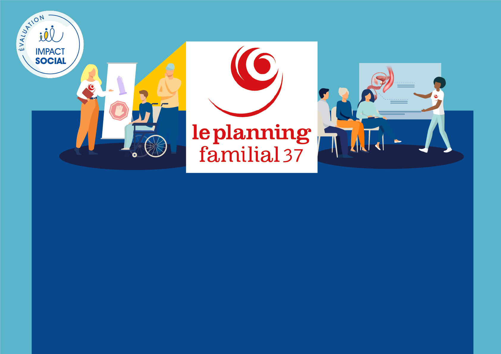 Infographie de l&rsquo;évaluation d&rsquo;impact social du Planning Familial d&rsquo;Indre-et-Loire