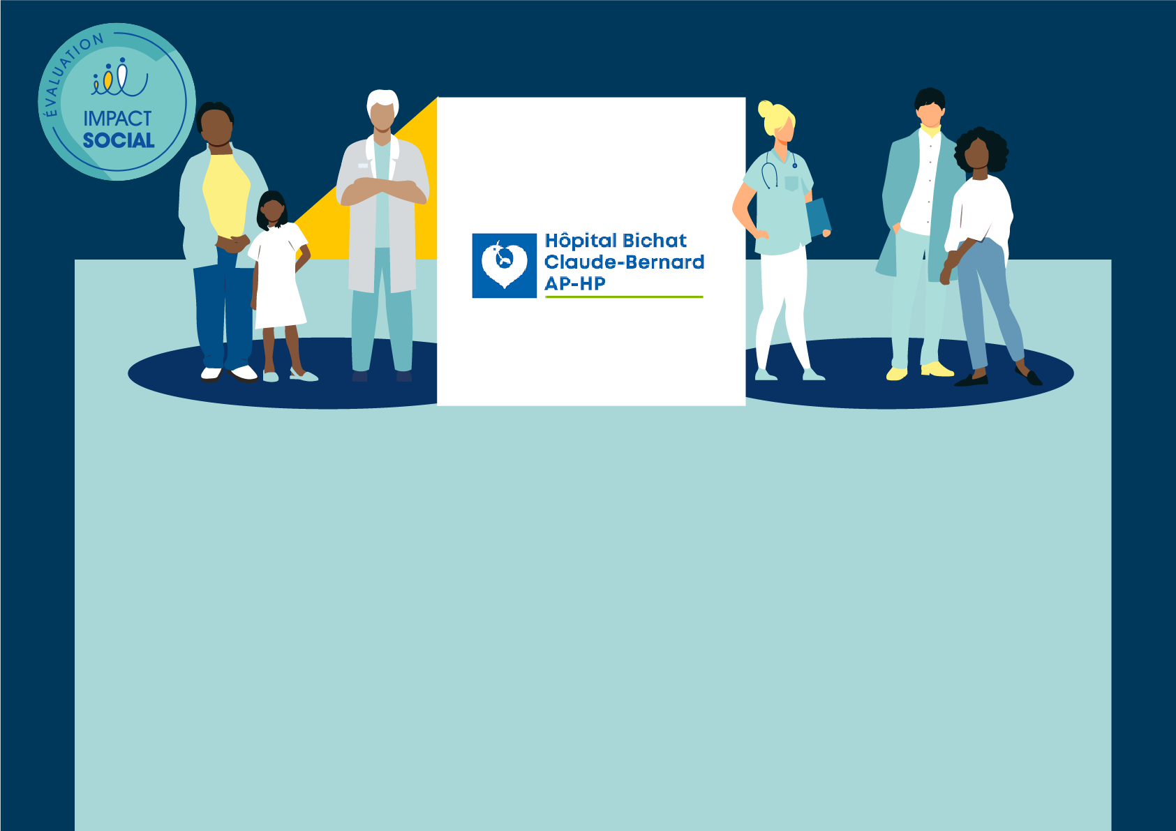 Infographie de l&rsquo;évaluation d&rsquo;impact social du G.I.H Bichat