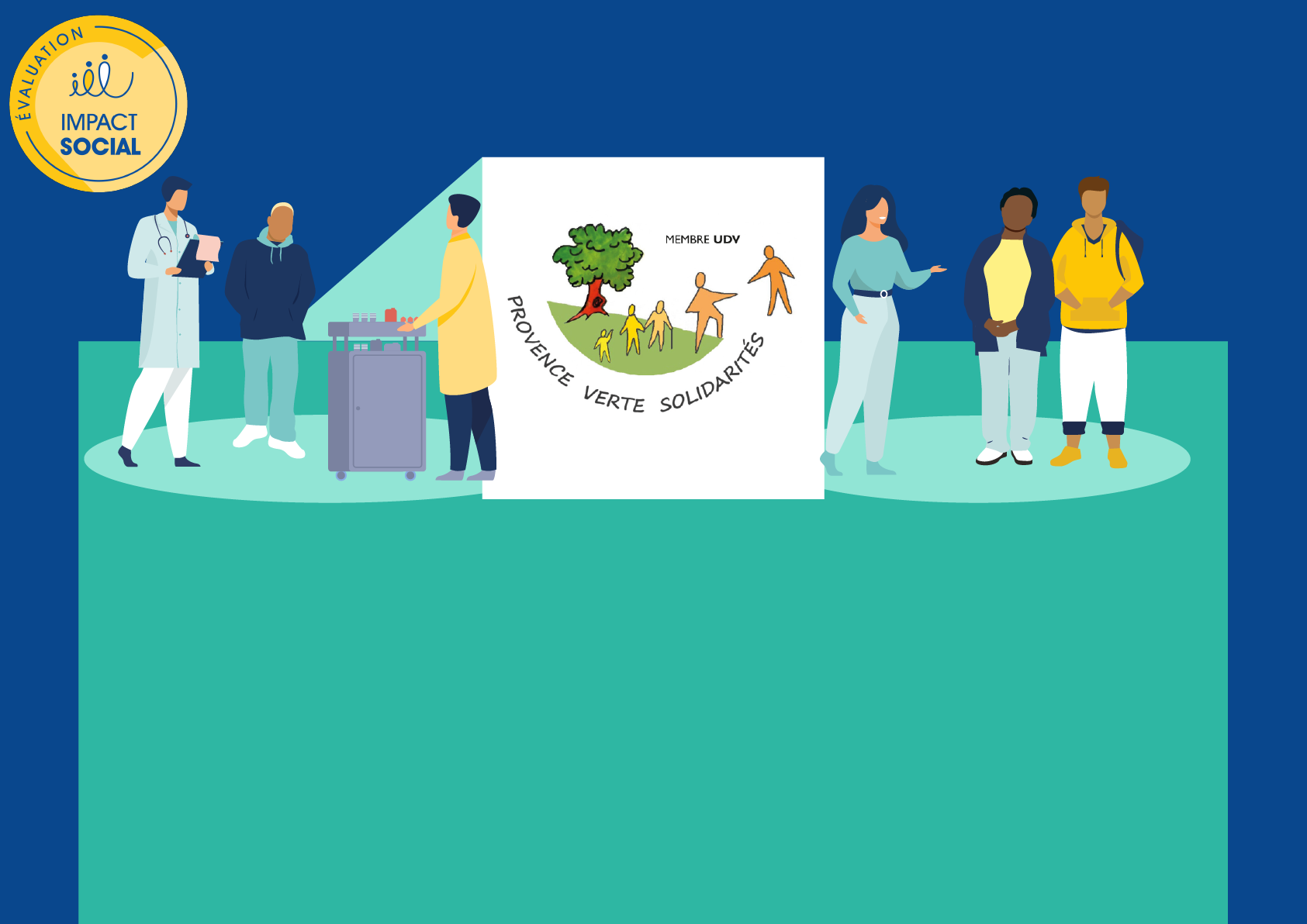 Infographie de l&rsquo;évaluation d&rsquo;impact social de Provence Verte Solidarités