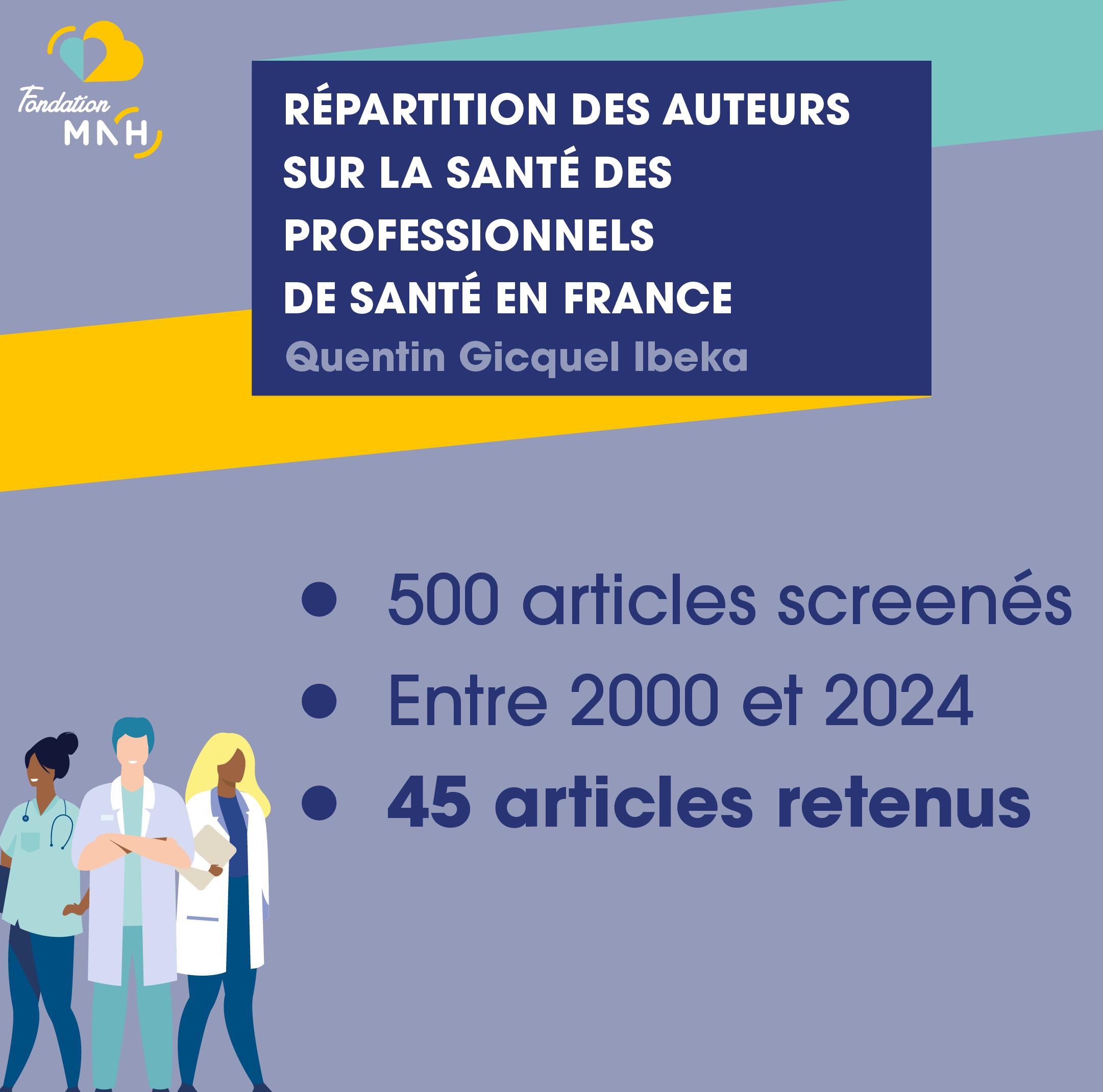 Etat des lieux de la recherche sur la santé des professionnels de santé en France &#8211; Quentin Gicquel Ibeka