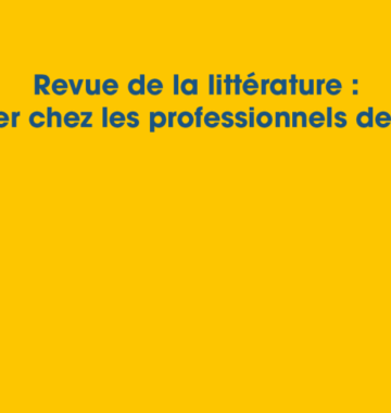 Cancers chez les professionnels de santé : Panorama de la littérature